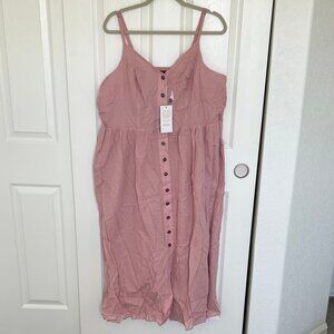 Modcloth Pink Midi Dress
